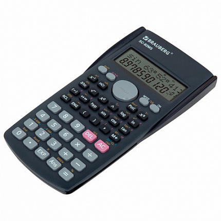 Калькулятор инженерный BRAUBERG SC-82MS (158х85 мм), 240 функций, 10+2 разрядов, темно-синий, 271721