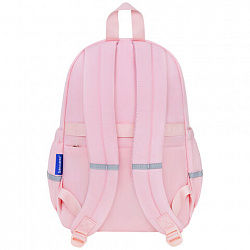 Рюкзак BRAUBERG PASTEL с термонашивками в комплекте, "Anime kitten", персиковый, 40х29х14 см, 272065