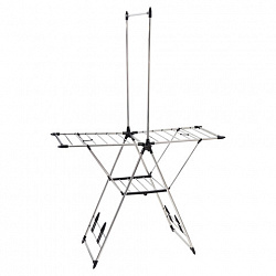 Сушилка напольная для белья раскладная, 6 зон сушки, 18 метров, LAIMA HOME GRANDIOSE STAR, 700474