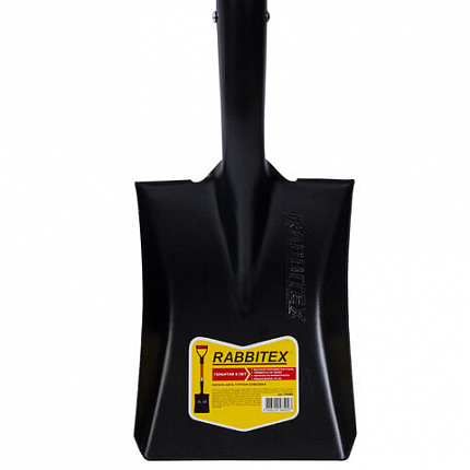 Лопата для авто и туризма, совковая 16х20 см, ОБЩАЯ ДЛИНА 70 см, черенок стекловолокно, V-ручка, RABBITEX (РАББИТЕКС) "FIBERGLASS", 700485