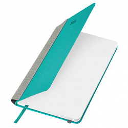 Ежедневник датированный 2026 А5 138x213 мм, BRAUBERG "Mosaic", под кожу, держатель для ручки, бирюза, 117110