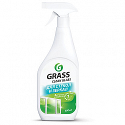 Средство для мытья стекол и зеркал 600 мл GRASS "Clean glass", распылитель, 130600