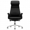 Кресло HAWASAN PREMIUM EX-840 STELLAR, синхромеханизм, алюминий, экокожа, черное, 533241