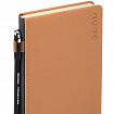 Ежедневник датированный 2026, А5, 138х213 мм, BRAUBERG "Essential", под кожу, держатель, бежевый, 117396