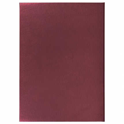 Папка адресная бумвинил "НА ПОДПИСЬ", А4, бордовая, индивидуальная упаковка, STAFF "Basic", 129577