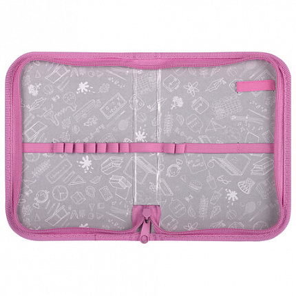 Пенал ПИФАГОР, 1 отделение, полиэстер, 19х13 см, "Leapfrog", 273472