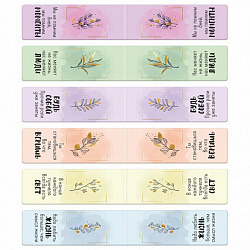 Закладки для книг МАГНИТНЫЕ, "АССОРТИ 5 ДИЗАЙНОВ ABSTRACTION", 6 штук, 60x20 мм, FUNSTER (ФАНСТЕР), 116653