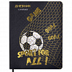 Дневник 1-4 класс 48 л., кожзам (гибкая), печать, фольга, ЮНЛАНДИЯ, "Football", 106159