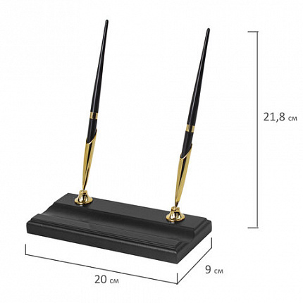 Набор подарочный настольный BESTAR "Titan" из дерева, 8 предметов, цвет "черное дерево", 237217