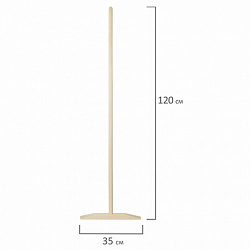 Швабра для пола деревянная LAIMA, ВЫСШИЙ СОРТ, черенок 120 см, 606624