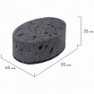 Губки для посуды 9,5х6,5х3,5 см, КОМПЛЕКТ 6 шт., OVAL BLACK, КРУПНОПОРИСТЫЙ поролон с абразивным слоем, LAIMA, 608649