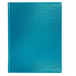 Блокнот А5 167х216 мм, 80 л., твёрдый, бумвинил "METALLIC", клетка, блок 5 цв., HATBER, мята, 084776, 80ББ5В1