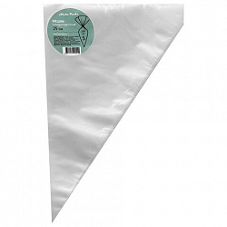 Мешок кондитерский одноразовый 25 см, КОМПЛЕКТ 100 шт. в пачке, 30 мкм, ALEKS PARKS, P25-100