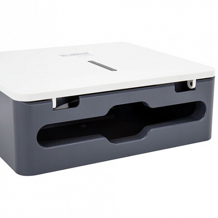 Диспенсер для полотенец LAIMA PROFESSIONAL SUPER (Система H2), Z-сложения, ABS-пластик, белый, 609505