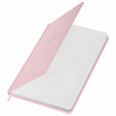 Ежедневник недатированный с резинкой А5 145х203 мм, BRAUBERG, твердый, 160 л., "Minimal", розовый, 116301