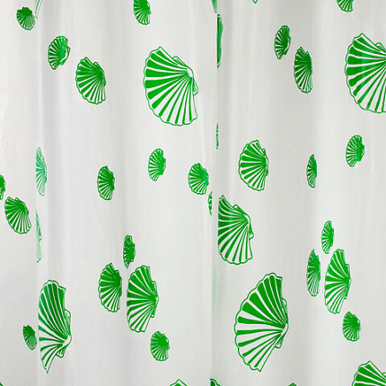 Шторка для ванной PEVA, 180х180 см, кольца в комплекте, дизайн ассорти, МОРЕ, WBZ (ВБЗ), 700069