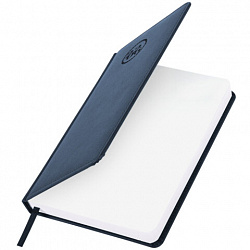 Ежедневник датированный 2026, А5, 138x213 мм, BRAUBERG "Favorite", под кожу, темно-синий, 117036