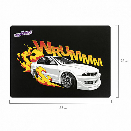 Настольное покрытие ЮНЛАНДИЯ, А4+, пластик, 33x23 см, "Газ!", 272372