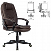 Кресло офисное BRABIX PREMIUM "Trend EX-568", экокожа, коричневое, 532101