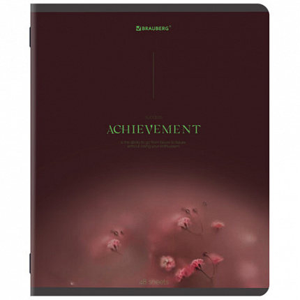 Тетрадь А5, 48 л., BRAUBERG, скоба, клетка, SoftTouch, "Peaceful", (микс в спайке), 405327