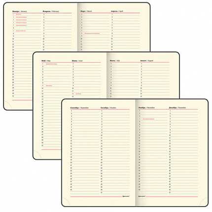 Ежедневник недатированный А5 138х213 мм BRAUBERG "Iguana" под кожу, 160 л., черный, 125089