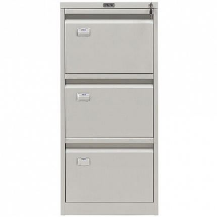 Шкаф картотечный ПРАКТИК "AFC-03", 1020х467х630 мм, 3 ящика, для 165 подвесных папок, формат папок Foolscap или A4 (БЕЗ ПАПОК)