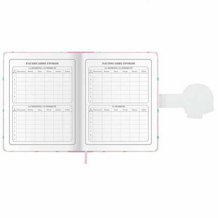 Дневник 1-4 класс 48 л., кожзам (твердая), застежка, ЮНЛАНДИЯ, "Котики", 106941