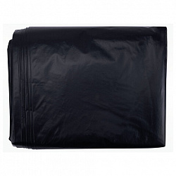 Мешки для мусора 240 л, черные, в пласте 50 штук, сверхпрочные, ПВД 80 мкм, 90x120 см, LAIMA, 702682