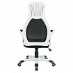 Кресло офисное BRABIX PREMIUM "Genesis EX-517", пластик белый, ткань/экокожа/сетка черная, 531573