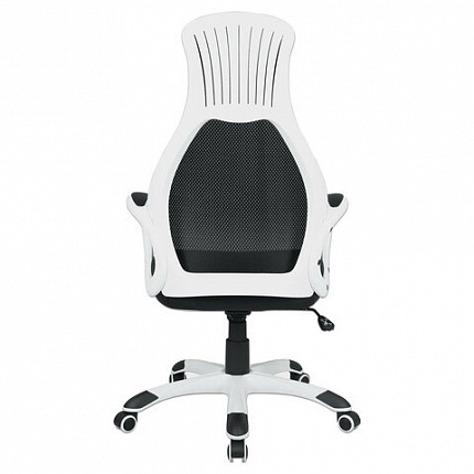 Кресло офисное BRABIX PREMIUM "Genesis EX-517", пластик белый, ткань/экокожа/сетка черная, 531573