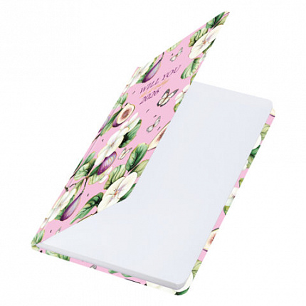 Ежедневник датированный 2026 с резинкой 145х203 мм, А5, BRAUBERG, твердый, фольга, "Инжир", 117337