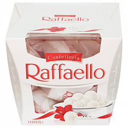 Конфеты RAFFAELLO с цельным миндальным орехом в кокосовой обсыпке, 150 г, 77070983