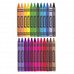 Восковые мелки ПИФАГОР "СОЛНЫШКО", НАБОР 24 цвета, 227281