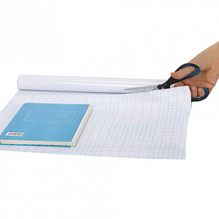 Пленка самоклеящаяся для учебников и книг глянцевая, рулон 45х500 см, ПИФАГОР, 272975