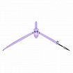 Циркуль BRAUBERG GEOMETRY, 120 мм, пастельно-фиолетовый цвет, защитный колпачок, пластиковый пенал, 210698