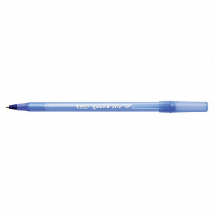 Ручка шариковая BIC "Round Stic", СИНЯЯ, корпус голубой, узел 1 мм, линия письма 0,32 мм, С ШТРИХКОДОМ, 934598