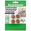 Защитный колпачок-протектор для ножек стула 17-21 мм, ПВХ + фетр, КОМПЛЕКТ 4 шт., BOOMHOUSE (БУМХАУС), 701846