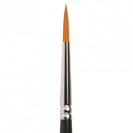 Кисть художественная проф. BRAUBERG ART CLASSIC, синтетика жесткая, круглая, № 3, короткая ручка, 200646