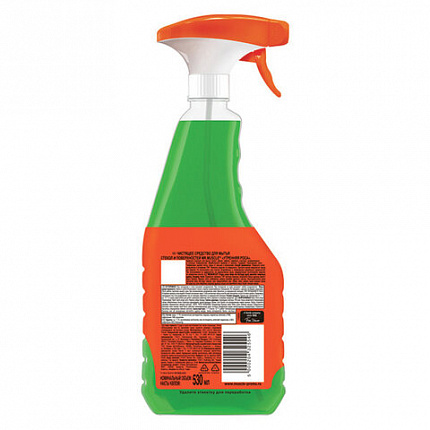 Средство для мытья стекол и зеркал 530 мл, МИСТЕР МУСКУЛ "Утренняя роса", распылитель