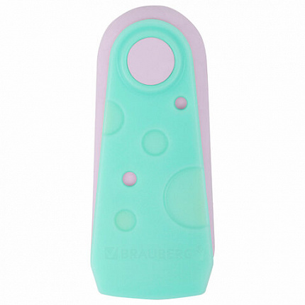 Ластик BRAUBERG "ULTRA PASTEL", 57х24х15 мм, пастельные цвета ассорти, бирюзовый пластиковый держатель, 272688