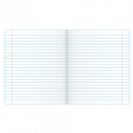 Тетрадь ЗЕЛЁНАЯ обложка 18 л., линия с полями, офсет, "ПЗБМ", 19889