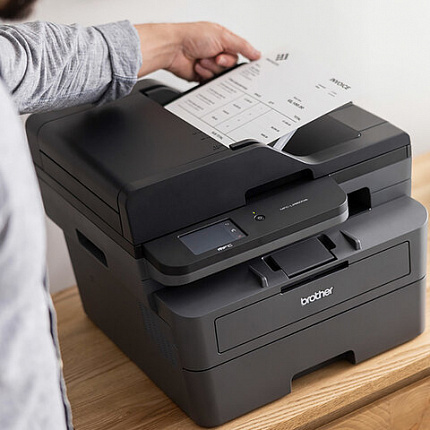МФУ лазерное BROTHER MFC-L2860DW, "4 в 1", А4, 34 стр./мин., 25000 стр./мес., ДУПЛЕКС, АПД, Wi-Fi, сетевая карта