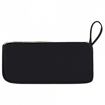 Пенал мягкий BRAUBERG, 1 отделение, карман на липучке, значок, 22х10х6 см, "Black checkered", 273579