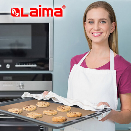 Бумага для выпечки силиконизированная, пергамент 38 см х 100 м, цвет коричневый, LAIMA, CH, 609587