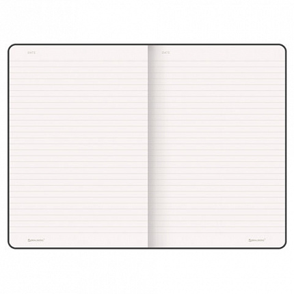 Блокнот А5 (130х210 мм), BRAUBERG ULTRA, балакрон, 80 г/м2, 96 л., линия, темно-зеленый, 113047