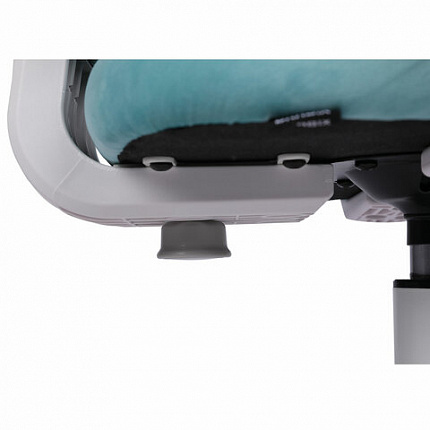 Кресло детское с подставкой для ног BRABIX "Sky MG-206", велюр, голубое, 533155