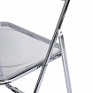 Стул складной прозрачный BRABIX "Style CF-015", хромированный каркас, пластик, 533250