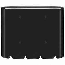 Диспенсер для полотенец EXTRA LAIMA PROFESSIONAL, (Система H2), Z-сложения, черный, ABS-пластик, 609473