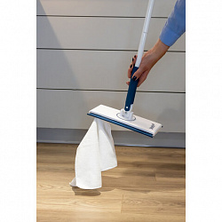 Швабра с автозахватом SNAPPY черенок 127см, флаундер 25х10см, салфетка 30х30см микроф, 82230