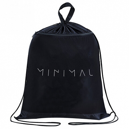 Мешок для обуви BRAUBERG, с петлёй, карман на молнии, 47х37 см, "Minimal", 274636